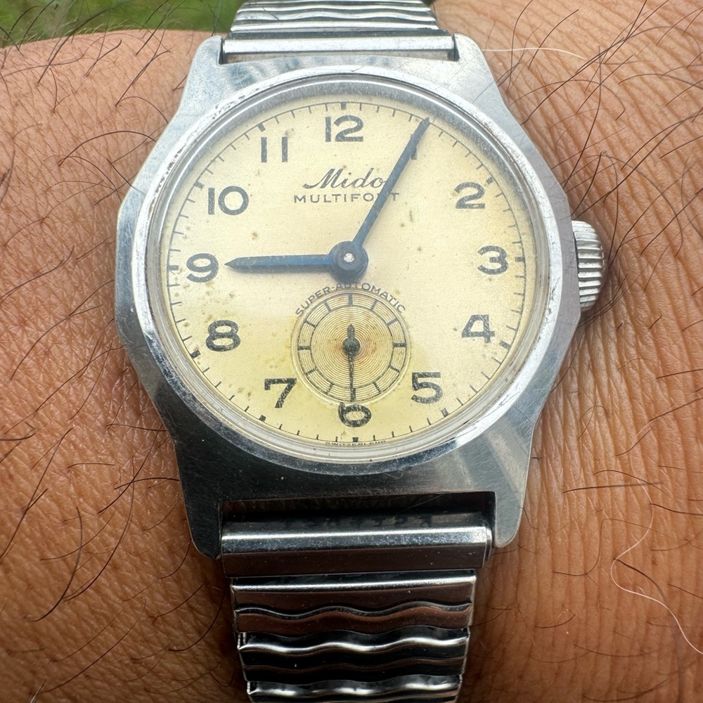 Vtg Mido Multifort Super Automatic “Tropical Dial” Men’s Watch